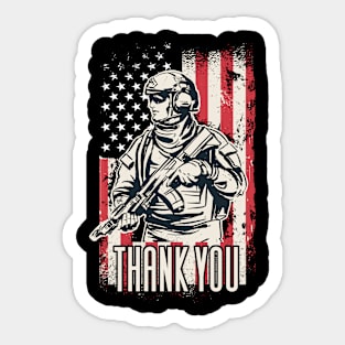 Thank You Veterans Sticker